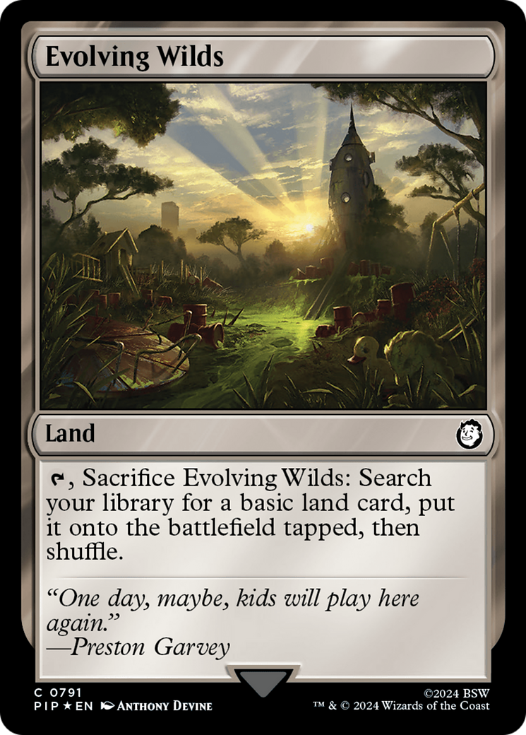 Evolving Wilds (PIP-791) - Fallout Foil - Premium MTG Single from Wizards of the Coast - Just $2! Shop now at Game Crave Tournament Store