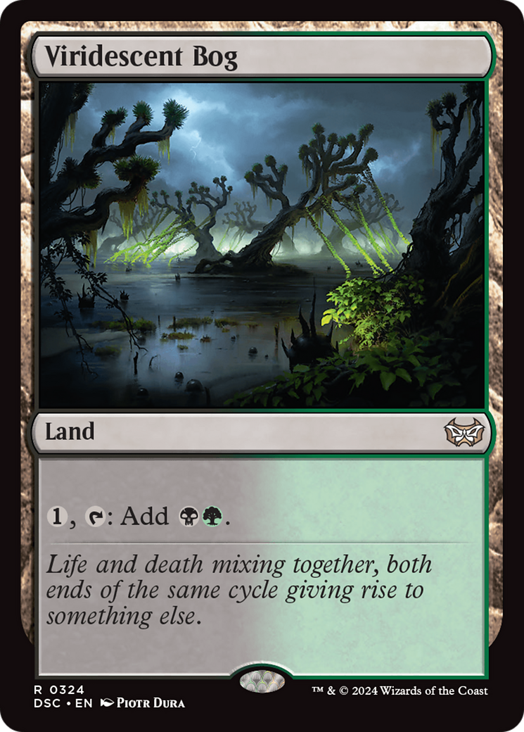 Viridescent Bog (DSC-324) - Duskmourn: House of Horror Commander - Premium MTG Single from Wizards of the Coast - Just $0.25! Shop now at Game Crave Tournament Store