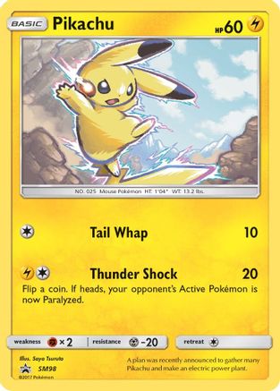 Pikachu SM98/248 - SM Black Star Promos Holofoil