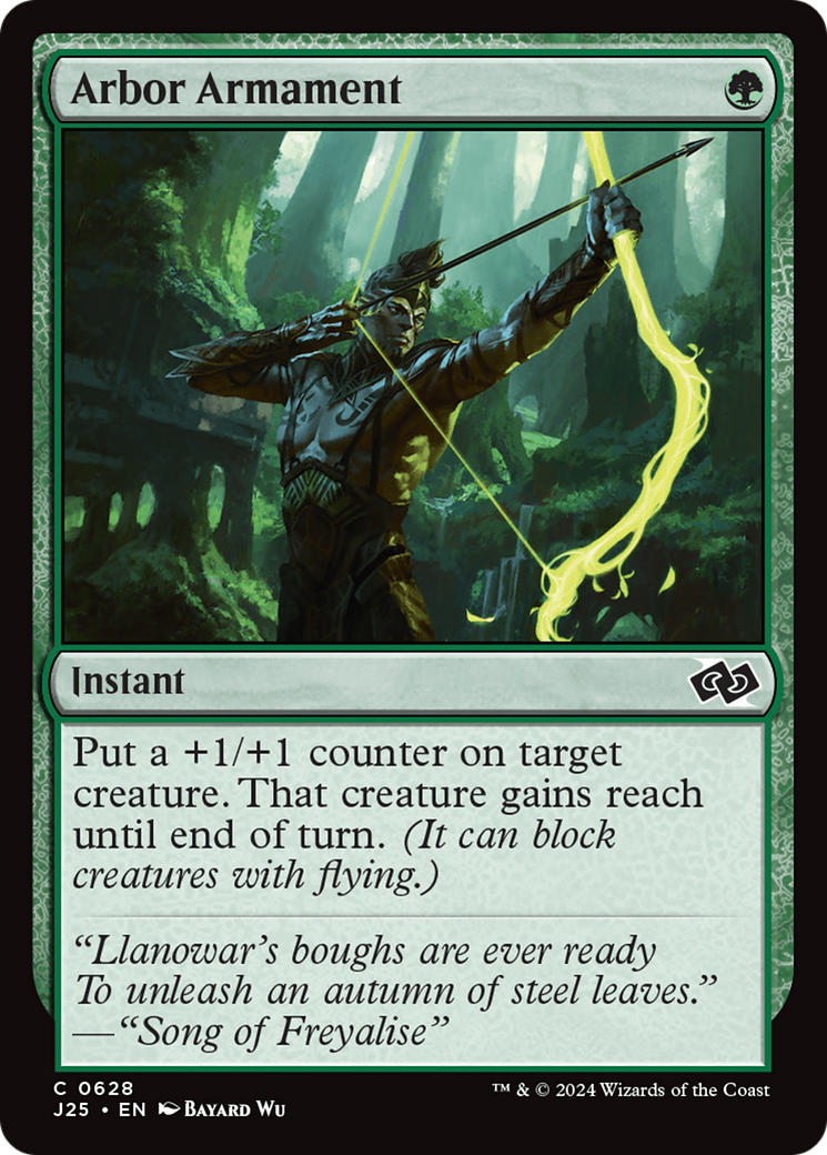 Arbor Armament (J25-628) - Foundations Jumpstart - Premium MTG Single from Wizards of the Coast - Just $0.25! Shop now at Game Crave Tournament Store
