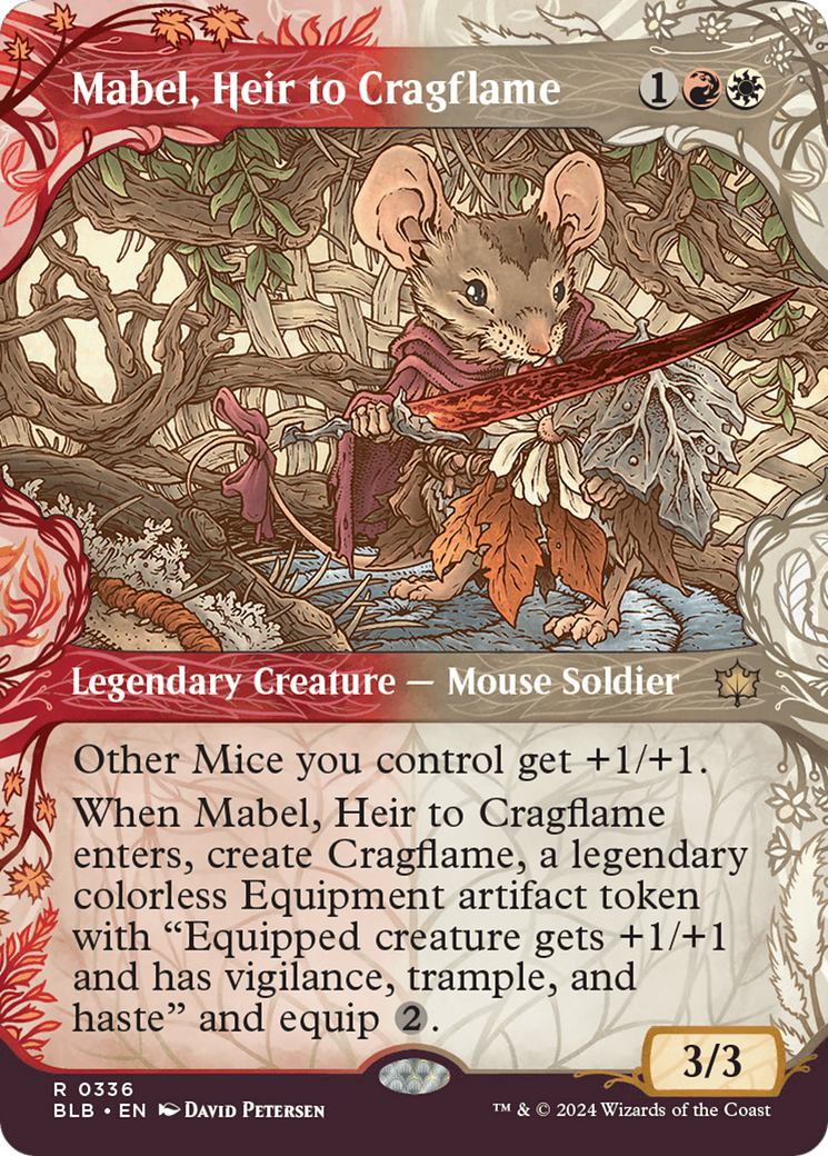 Mabel, Heir to Cragflame (BLB-336) - Bloomburrow Foil - Premium MTG Single from Wizards of the Coast - Just $1.11! Shop now at Game Crave Tournament Store