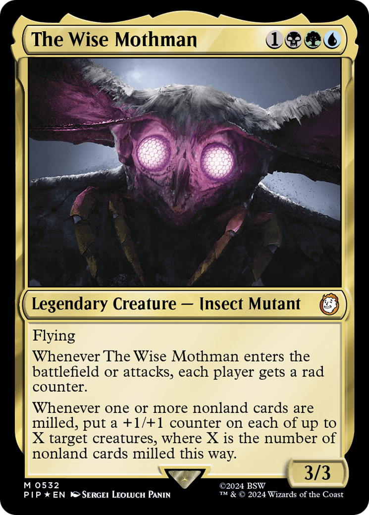The Wise Mothman (PIP-532) - Fallout - Premium MTG Single from Wizards of the Coast - Just $10.99! Shop now at Game Crave Tournament Store