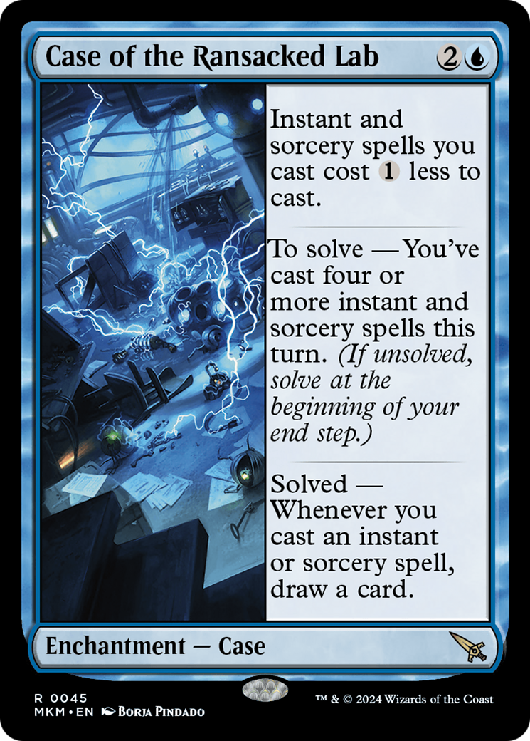 Case of the Ransacked Lab (MKM-045) - Murders at Karlov Manor - Premium MTG Single from Wizards of the Coast - Just $0.46! Shop now at Game Crave Tournament Store