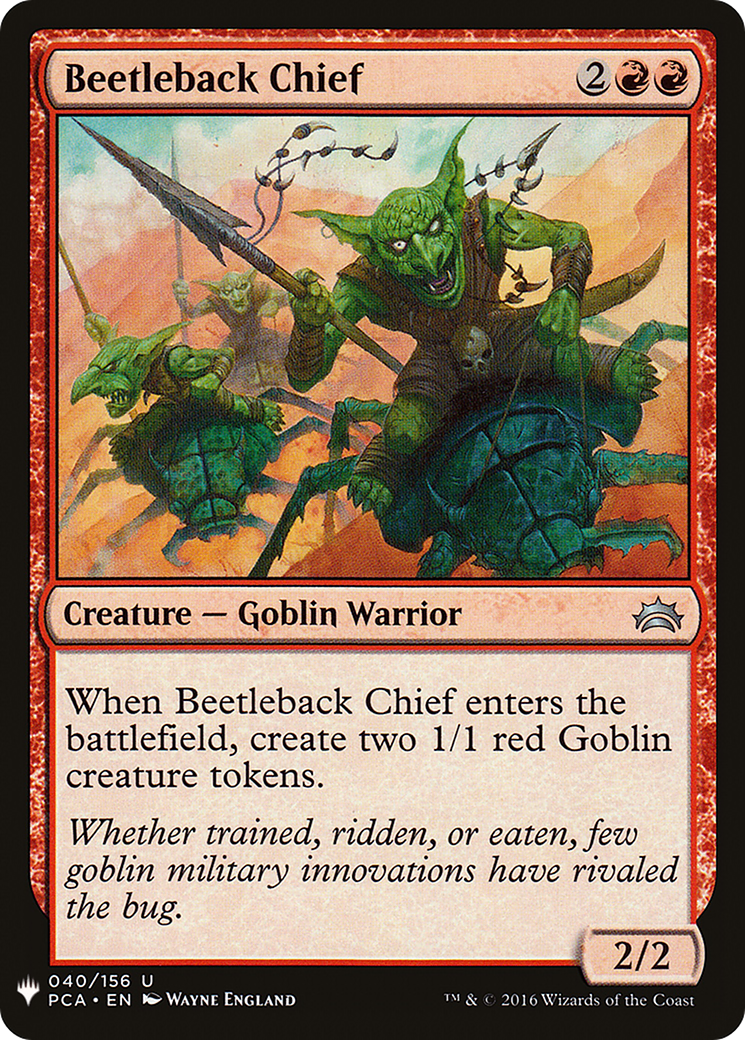 Beetleback Chief (MB1-852) - Mystery Booster - Premium MTG Single from Wizards of the Coast - Just $0.08! Shop now at Game Crave Tournament Store