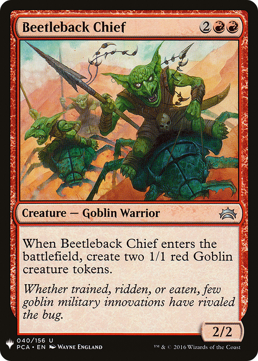 Beetleback Chief (MB1-852) - Mystery Booster - Premium MTG Single from Wizards of the Coast - Just $0.08! Shop now at Game Crave Tournament Store