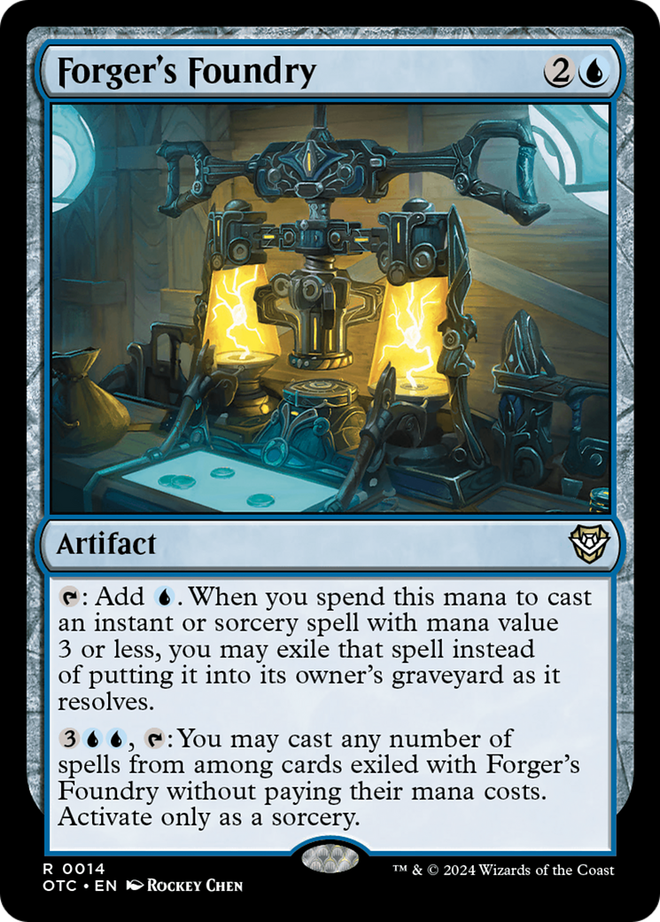 Forger's Foundry (OTC-014) - Outlaws of Thunder Junction Commander - Premium MTG Single from Wizards of the Coast - Just $0.25! Shop now at Game Crave Tournament Store