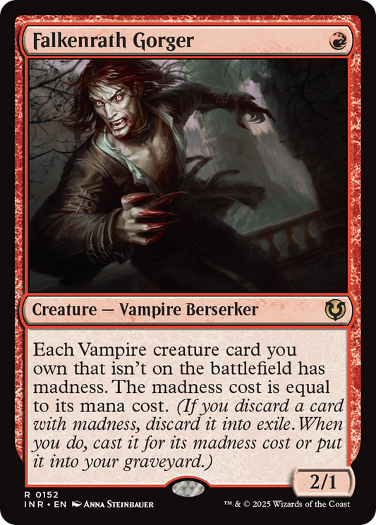 Falkenrath Gorger (-152) - Innistrad Remastered - Premium MTG Single from Wizards of the Coast - Just $0.25! Shop now at Game Crave Tournament Store