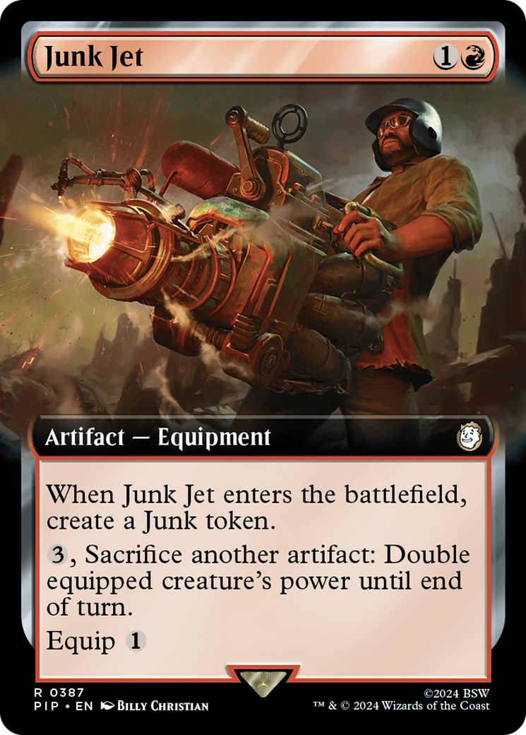 Junk Jet (PIP-387) - Fallout: (Extended Art) - Premium MTG Single from Wizards of the Coast - Just $0.25! Shop now at Game Crave Tournament Store