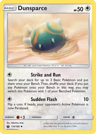 Dunsparce 110/168 - Celestial Storm