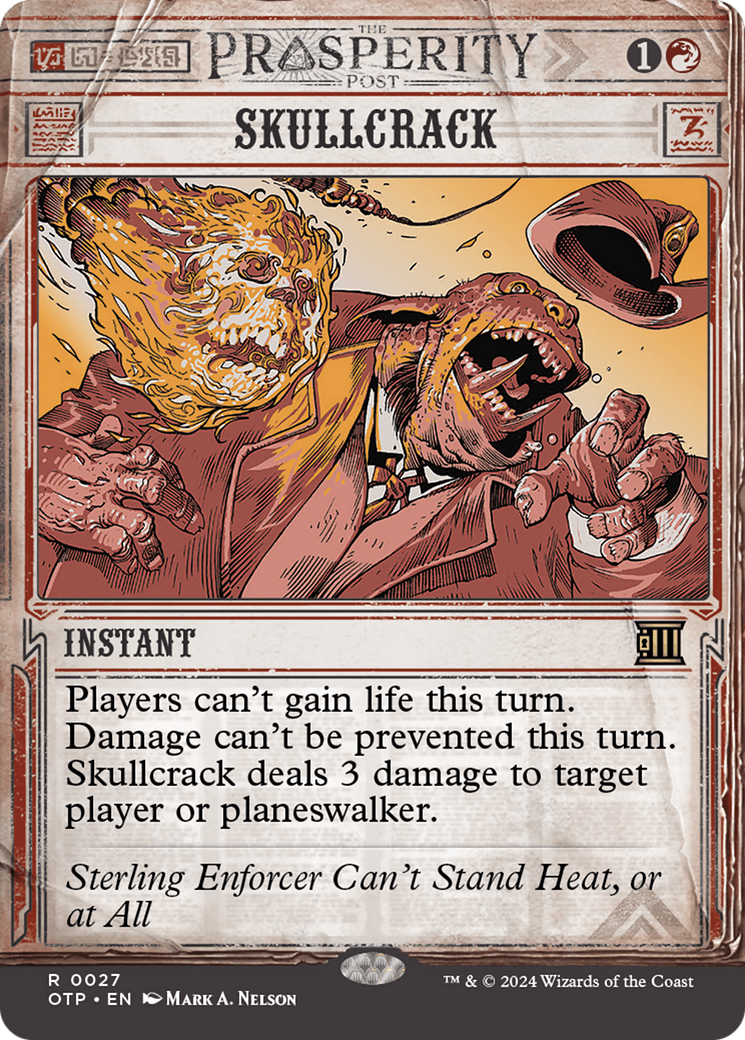 Skullcrack (OTP-027) - Breaking News: (Showcase) (Borderless) - Premium MTG Single from Wizards of the Coast - Just $0.26! Shop now at Game Crave Tournament Store