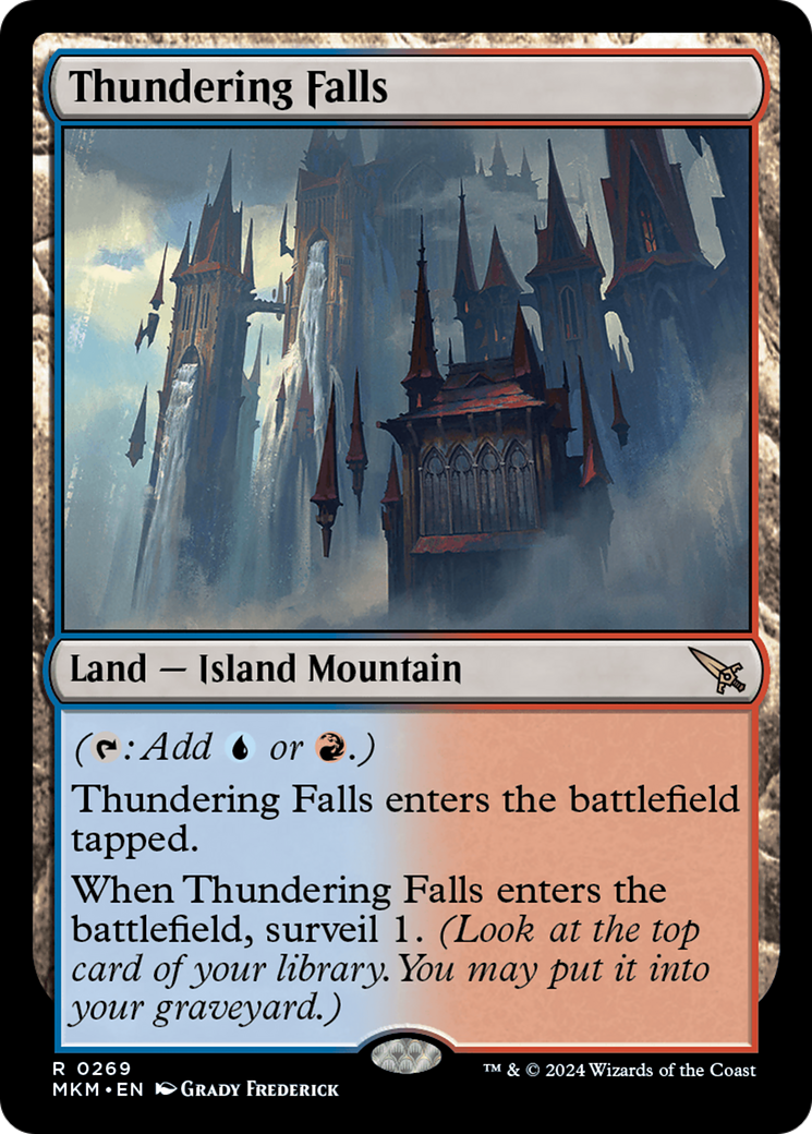 Thundering Falls (MKM-269) - Murders at Karlov Manor Foil - Premium MTG Single from Wizards of the Coast - Just $13.24! Shop now at Game Crave Tournament Store
