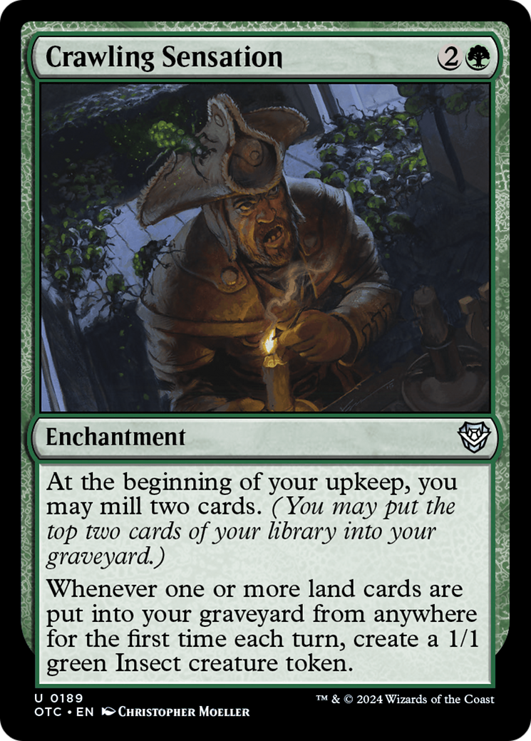 Crawling Sensation (OTC-189) - Outlaws of Thunder Junction Commander - Premium MTG Single from Wizards of the Coast - Just $0.25! Shop now at Game Crave Tournament Store