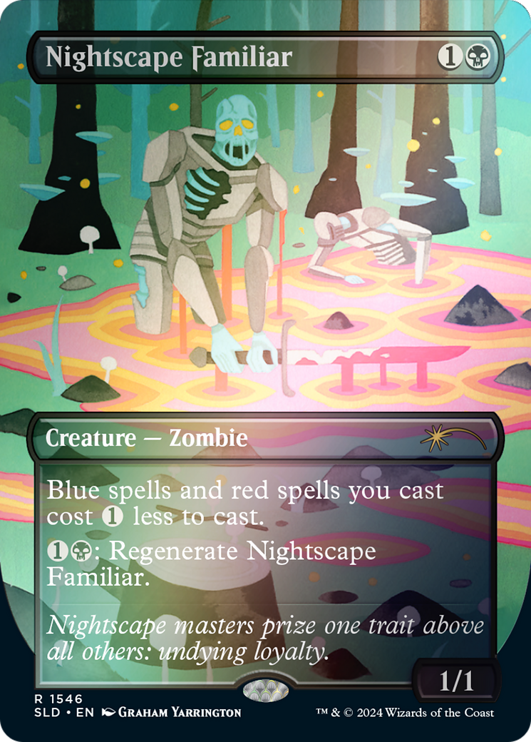 Nightscape Familiar (SLD-1546★) - Secret Lair Drop (Borderless) Foil - Premium MTG Single from Wizards of the Coast - Just $6.12! Shop now at Game Crave Tournament Store