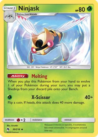 Ninjask 30/214 - Lost Thunder