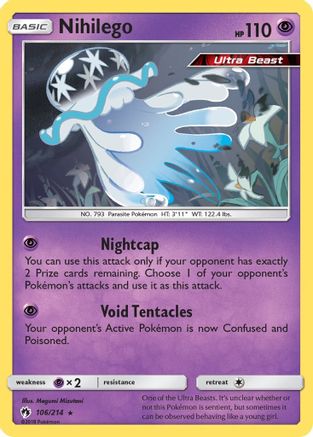 Nihilego 106/214 - Lost Thunder Reverse Holofoil