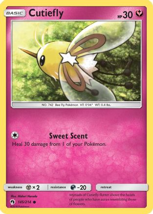 Cutiefly 145/214 - Lost Thunder Reverse Holofoil