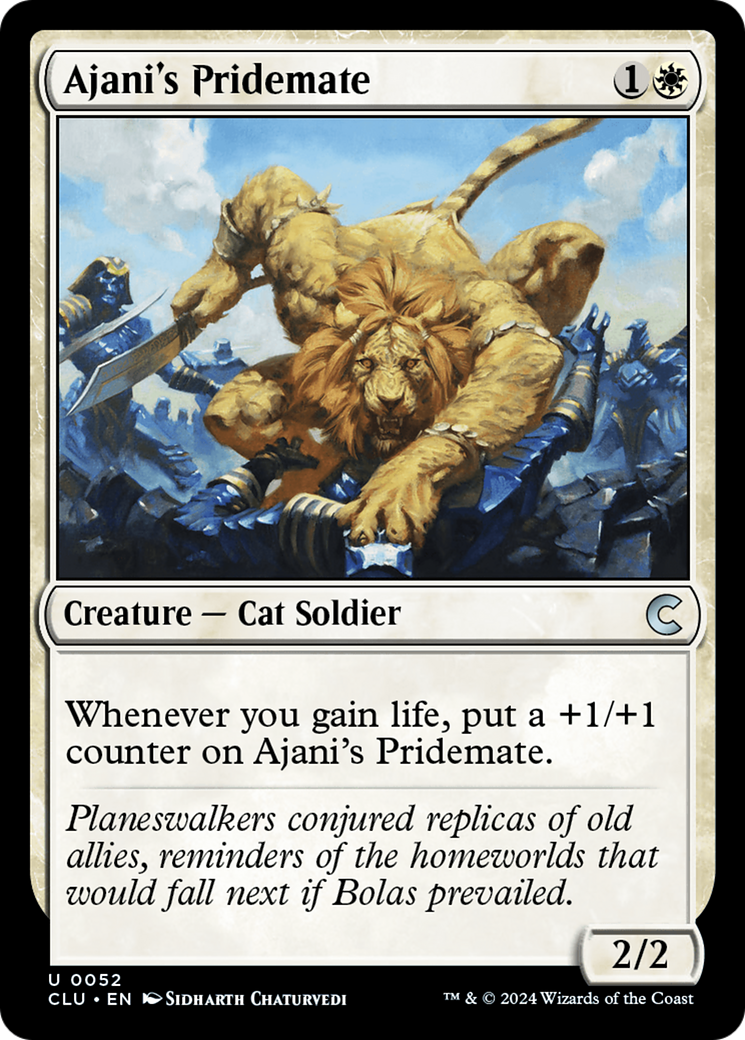 Ajani's Pridemate (CLU-052) - Ravnica: Clue Edition - Premium MTG Single from Wizards of the Coast - Just $0.25! Shop now at Game Crave Tournament Store