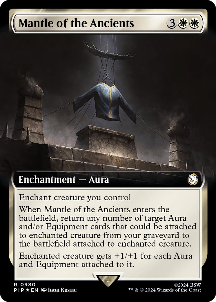 Mantle of the Ancients (PIP-980) - Fallout: (Extended Art) - Premium MTG Single from Wizards of the Coast - Just $3.51! Shop now at Game Crave Tournament Store