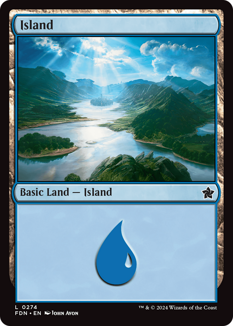 Island (FDN-274) - Foundations - Premium MTG Single from Wizards of the Coast - Just $0.25! Shop now at Game Crave Tournament Store