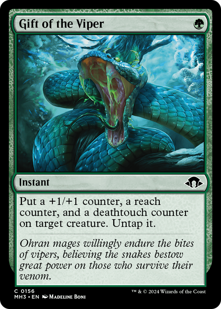 Gift of the Viper (MH3-156) - Modern Horizons 3 - Premium MTG Single from Wizards of the Coast - Just $0.25! Shop now at Game Crave Tournament Store
