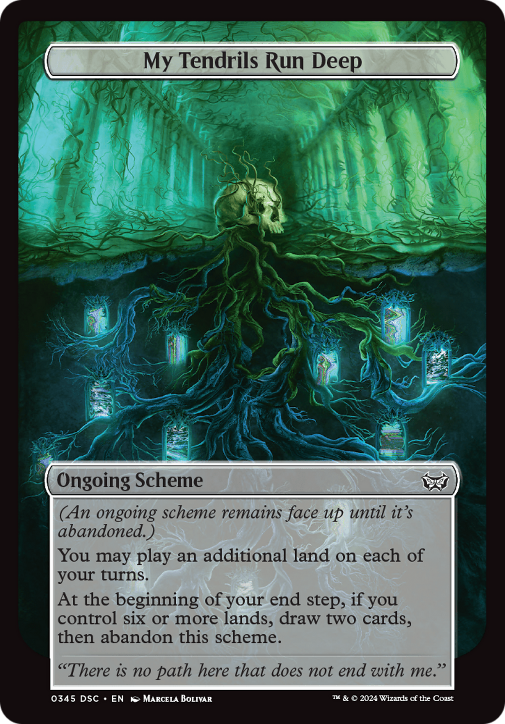 My Tendrils Run Deep (DSC-345) - Duskmourn: House of Horror Commander - Premium MTG Single from Wizards of the Coast - Just $0.27! Shop now at Game Crave Tournament Store