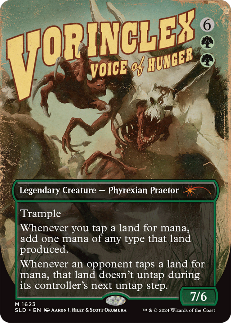 Vorinclex, Voice of Hunger (SLD-1623) - Secret Lair Drop (Borderless) - Premium MTG Single from Wizards of the Coast - Just $20.70! Shop now at Game Crave Tournament Store