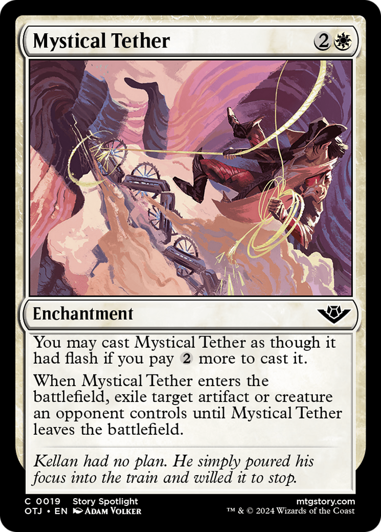 Mystical Tether (OTJ-019) - Outlaws of Thunder Junction Foil - Premium MTG Single from Wizards of the Coast - Just $0.25! Shop now at Game Crave Tournament Store