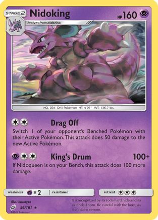 Nidoking 59/181 - Team Up Reverse Holofoil