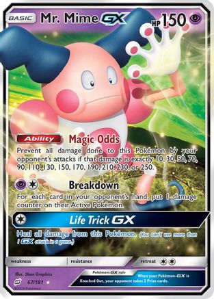 Mr. Mime-GX 67/181 - Team Up Holofoil