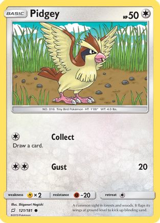 Pidgey 121/181 - Team Up Reverse Holofoil
