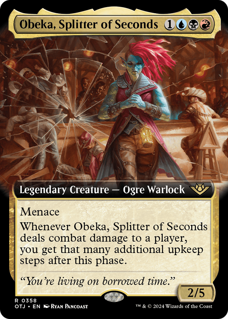 Obeka, Splitter of Seconds (OTJ-358) - Outlaws of Thunder Junction: (Extended Art) - Premium MTG Single from Wizards of the Coast - Just $0.67! Shop now at Game Crave Tournament Store