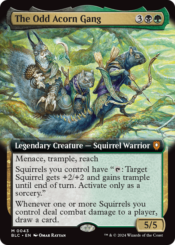 The Odd Acorn Gang (BLC-043) - Bloomburrow Commander: (Extended Art) Foil - Premium MTG Single from Wizards of the Coast - Just $1.86! Shop now at Game Crave Tournament Store