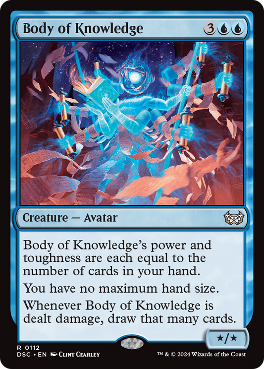Body of Knowledge (DSC-112) - Duskmourn: House of Horror Commander - Premium MTG Single from Wizards of the Coast - Just $0.25! Shop now at Game Crave Tournament Store