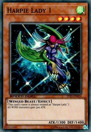 Harpie Lady 1 (STP1-EN014) - Speed Duel: Tournament Pack 1 Unlimited - Premium Yugioh Single from Konami - Just $0.30! Shop now at Game Crave Tournament Store