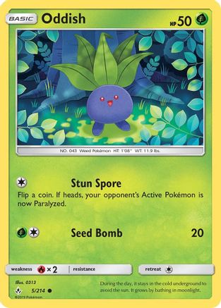 Oddish 5/214 - Unbroken Bonds