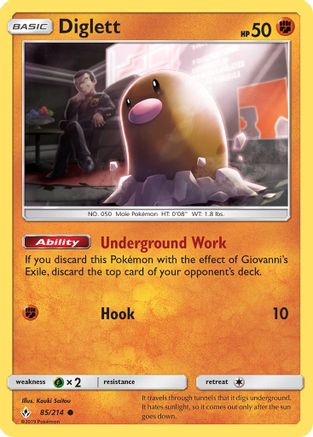 Diglett 85/214 - Unbroken Bonds