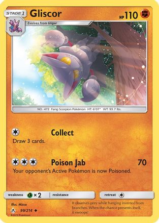Gliscor 99/214 - Unbroken Bonds Reverse Holofoil