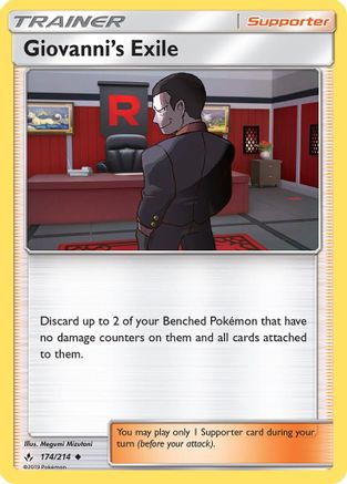 Giovanni's Exile 174/214 - Unbroken Bonds Reverse Holofoil