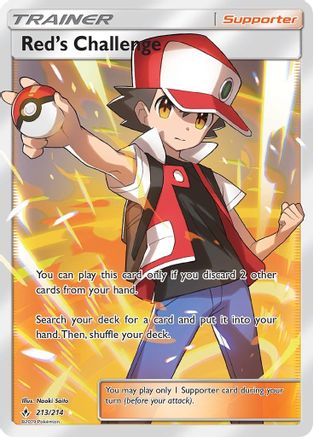 Red's Challenge 213/214 - Unbroken Bonds Holofoil