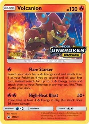 Volcanion - SM179 (Prerelease) [Staff] SM179 - SM Promos Reverse Holofoil