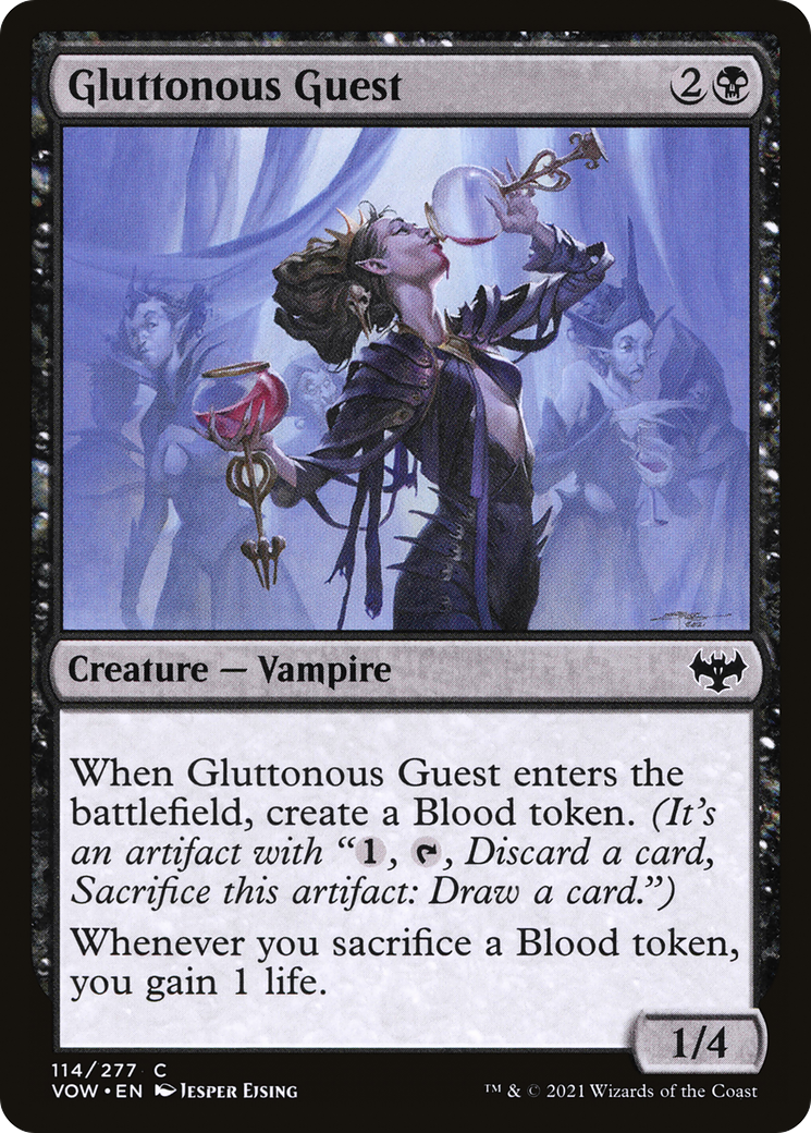 Gluttonous Guest (VOW-114) - Innistrad: Crimson Vow - Premium MTG Single from Wizards of the Coast - Just $0.08! Shop now at Game Crave Tournament Store