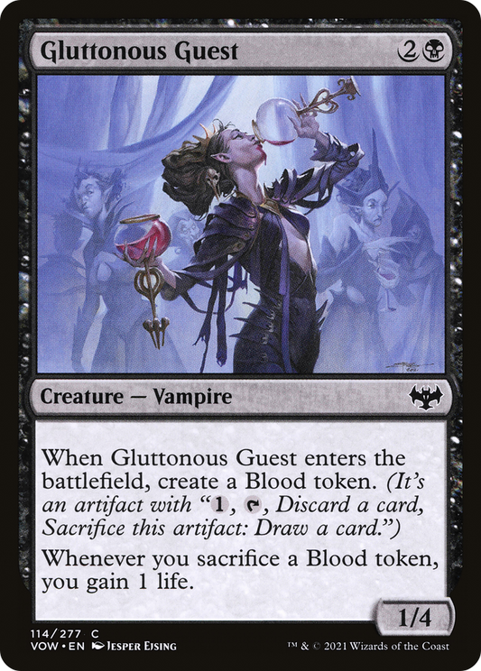 Gluttonous Guest (VOW-114) - Innistrad: Crimson Vow - Premium MTG Single from Wizards of the Coast - Just $0.08! Shop now at Game Crave Tournament Store