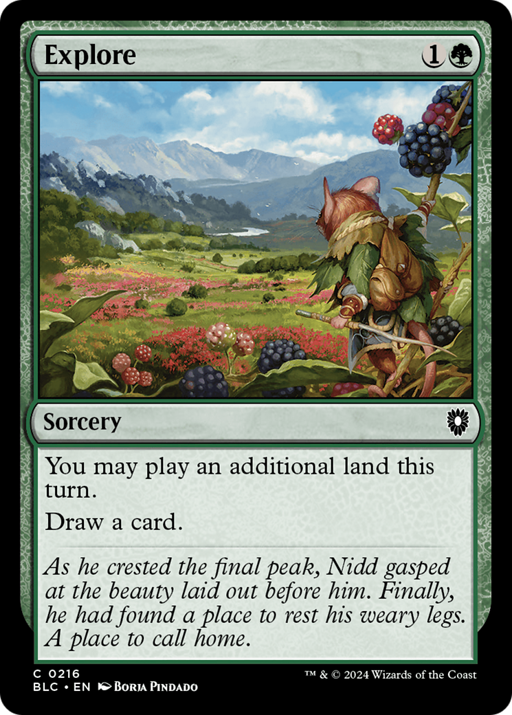 Explore (BLC-216) - Bloomburrow Commander - Premium MTG Single from Wizards of the Coast - Just $0.25! Shop now at Game Crave Tournament Store