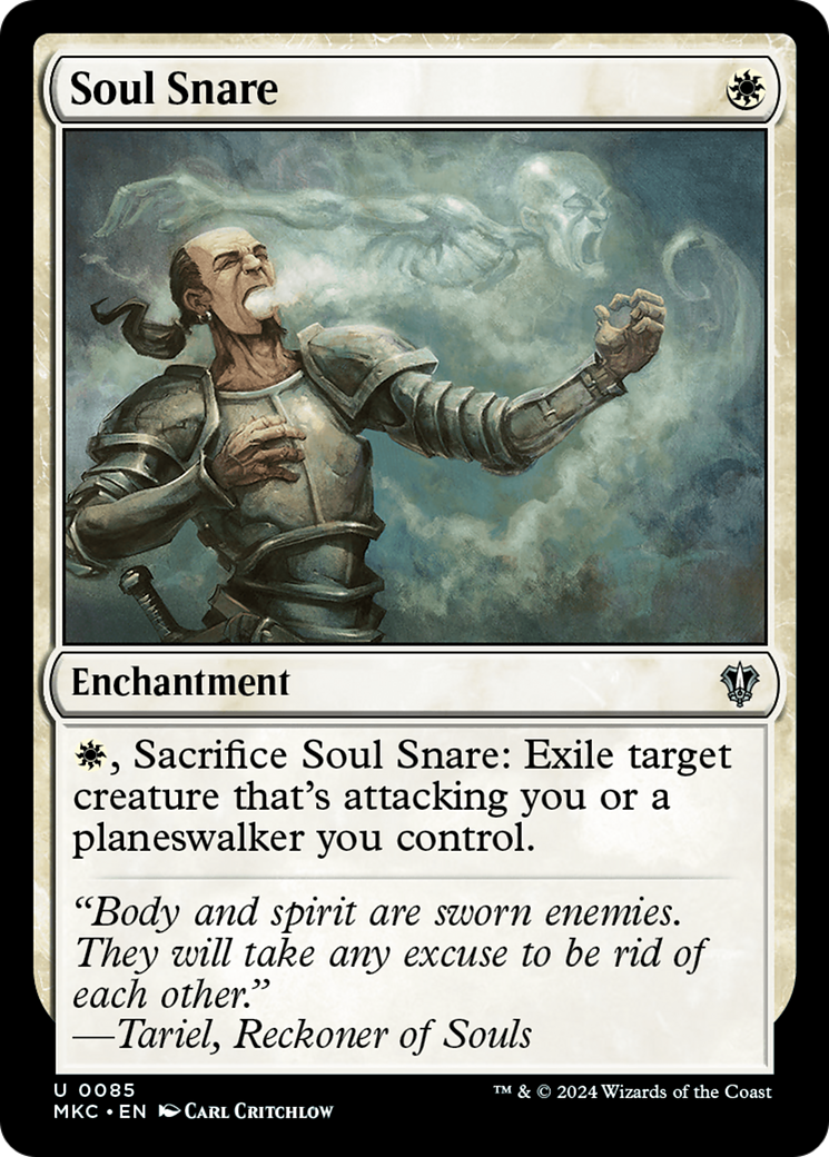 Soul Snare (MKC-085) - Murders at Karlov Manor Commander - Premium MTG Single from Wizards of the Coast - Just $0.25! Shop now at Game Crave Tournament Store