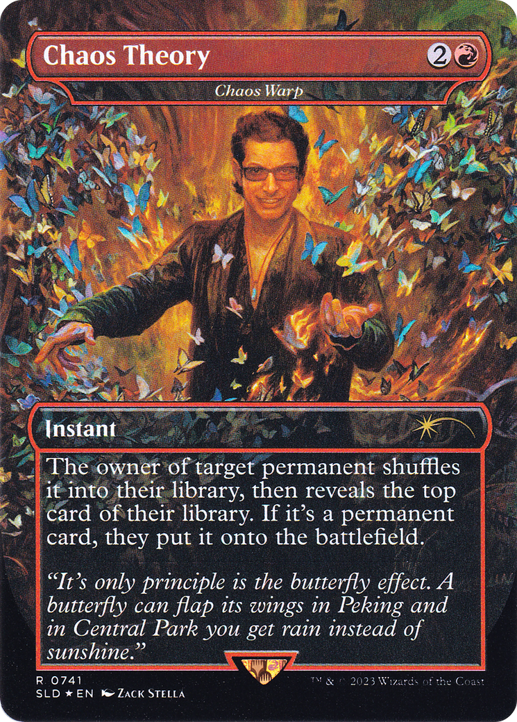 Chaos Warp (SLD-741) - Secret Lair Drop / Chaos Theory (Borderless) - Premium MTG Single from Wizards of the Coast - Just $12.57! Shop now at Game Crave Tournament Store