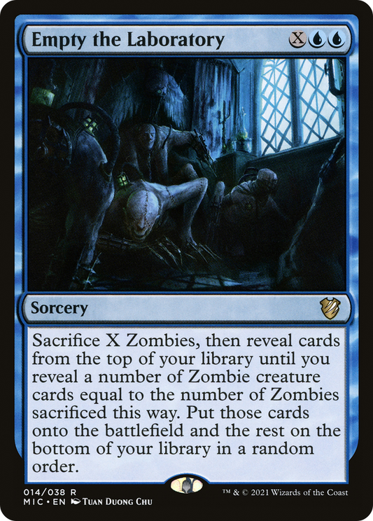 Empty the Laboratory (MIC-014) - Midnight Hunt Commander - Premium MTG Single from Wizards of the Coast - Just $0.80! Shop now at Game Crave Tournament Store