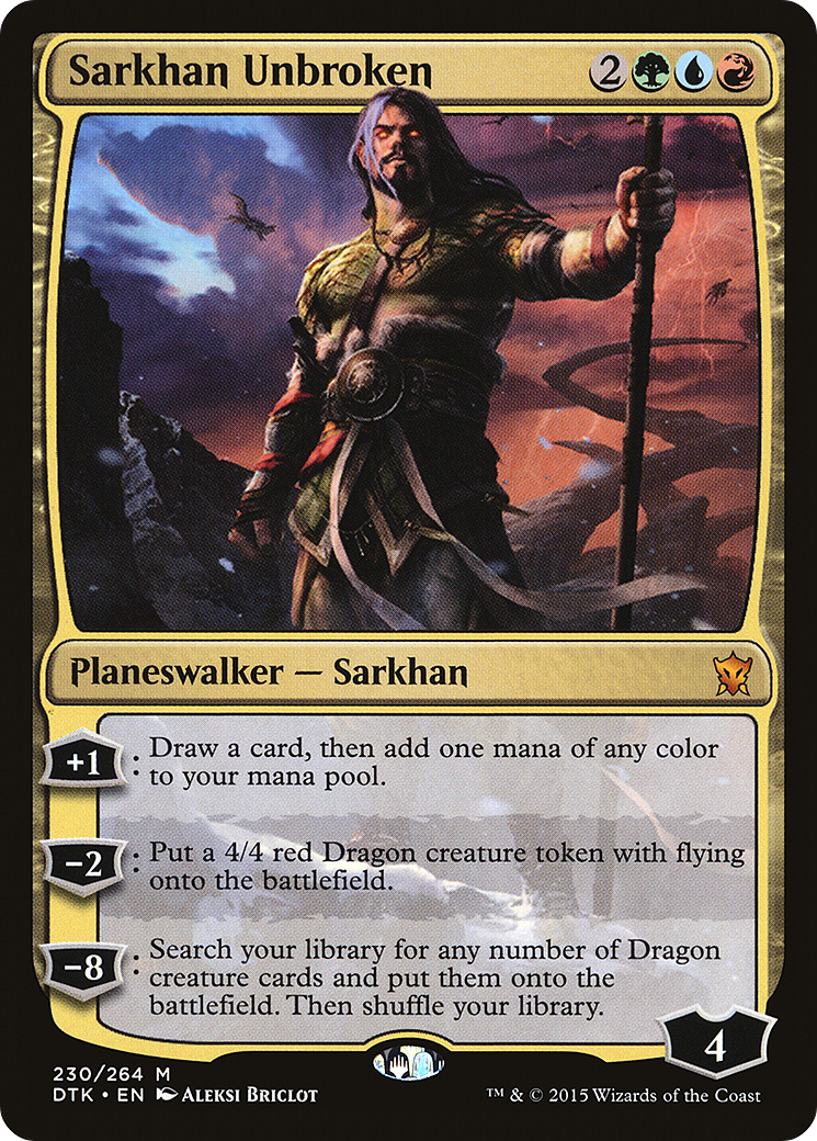 Sarkhan Unbroken (DTK-230) - Dragons of Tarkir - Premium MTG Single from Wizards of the Coast - Just $18.44! Shop now at Game Crave Tournament Store