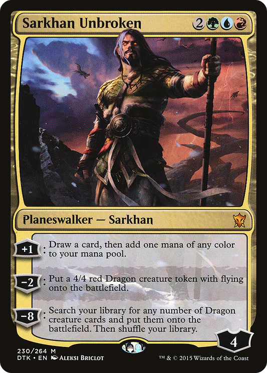 Sarkhan Unbroken (DTK-230) - Dragons of Tarkir - Premium MTG Single from Wizards of the Coast - Just $18.44! Shop now at Game Crave Tournament Store