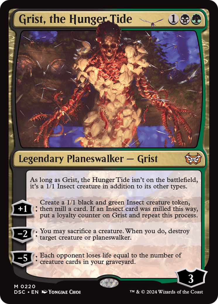 Grist, the Hunger Tide (DSC-220) - Duskmourn: House of Horror Commander - Premium MTG Single from Wizards of the Coast - Just $0.38! Shop now at Game Crave Tournament Store