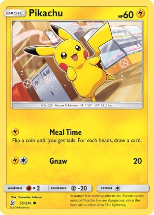 Pikachu 55/236 - Unified Minds Reverse Holofoil